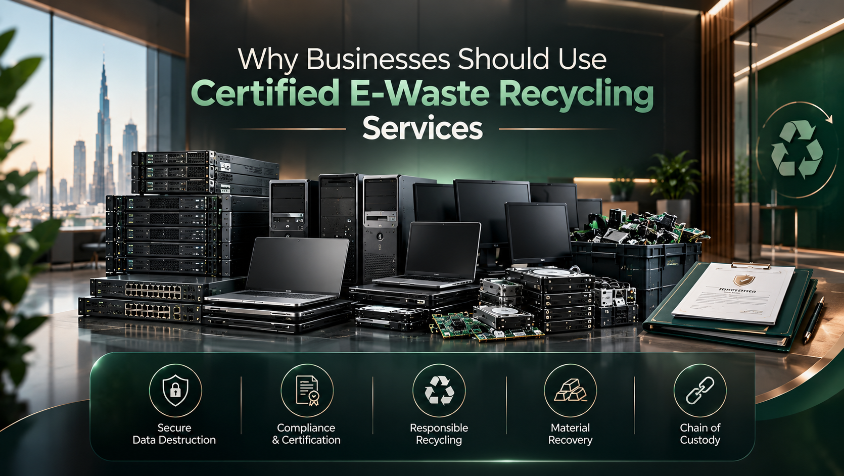 IT waste recycling buyer in bulk Dubai